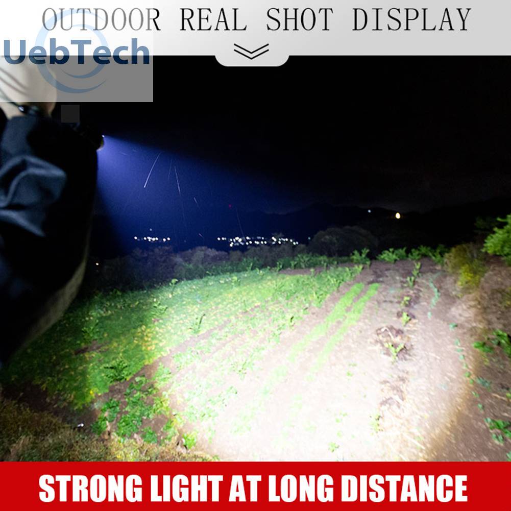 Đèn Pin XHP90 / XHP160 2500LM / 2800LM COB LED Có Thể Sạc Lại Bằng Cổng USB Tiện Dụng