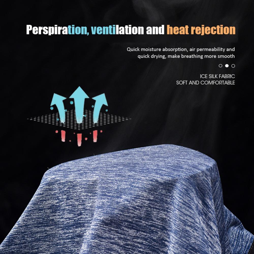 Mũ Trùm Đầu Chống Nắng Chống Bụi Bằng Lụa Lạnh WMES15H Bảo Vệ Cổ Cho Nam