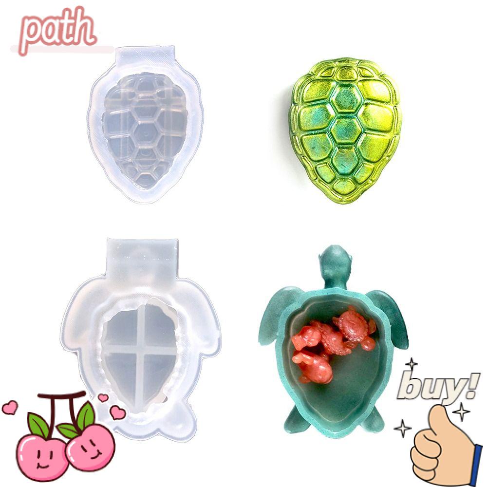 Khuôn Silicon Trong Suốt Làm Hộp Đựng Trang Sức Hình Rùa Biển DIY