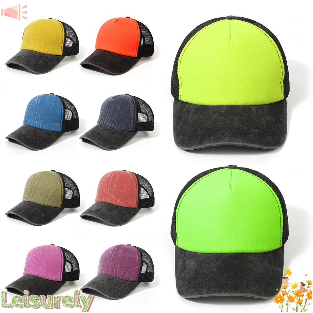 LEILY Mũ Lưỡi Trai Thêu Chữ Dad Phong Cách Unisex