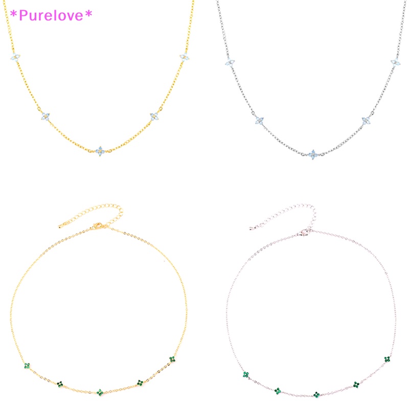 Vòng cổ Mặt Hoa Nhỏ Màu Vàng Thời Trang Dành Cho Nữ Mới