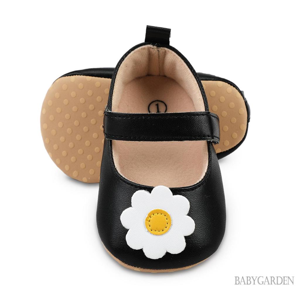 Giày Đế Phẳng Bằng PU Đính Hoa Trang Trí Dành Cho Bé Gái Sơ Sinh Dự Tiệc / Lễ Hội