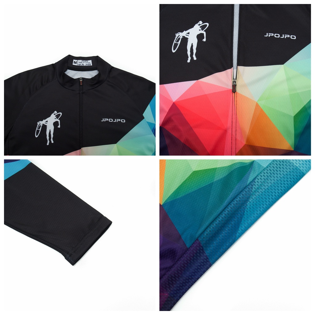 Áo Đua Xe Đạp Leo Núi Tay Dài Thời Trang Xuân Thu 2023 Cho Nam Đen