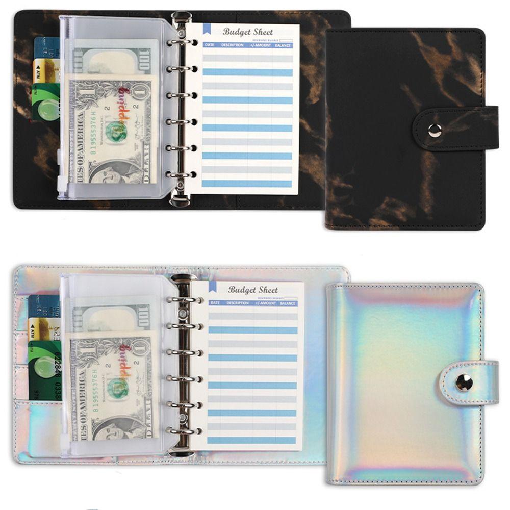 Hộp Đựng Tài Liệu A7 Budget Bằng Da PU Họa Tiết Vân Đá Di Động Tiện Dụng Cho Người Lớn