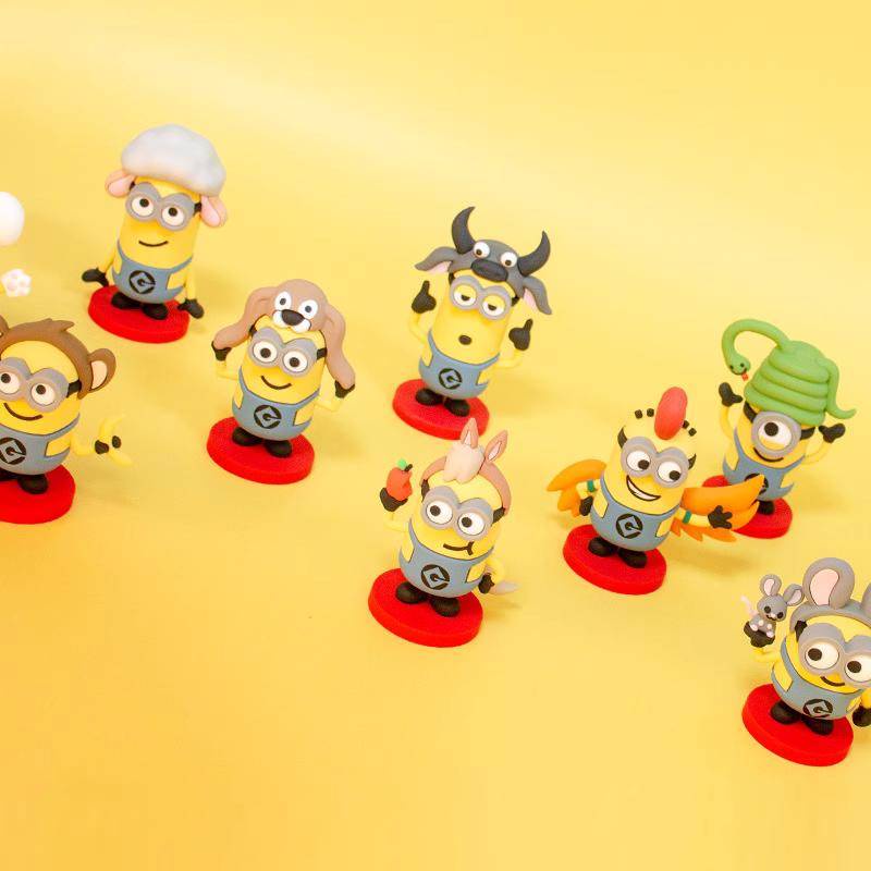 Búp Bê Hình 12 Cung Hoàng Đạo Đầu Hổ Minion Dùng Để Trang Trí