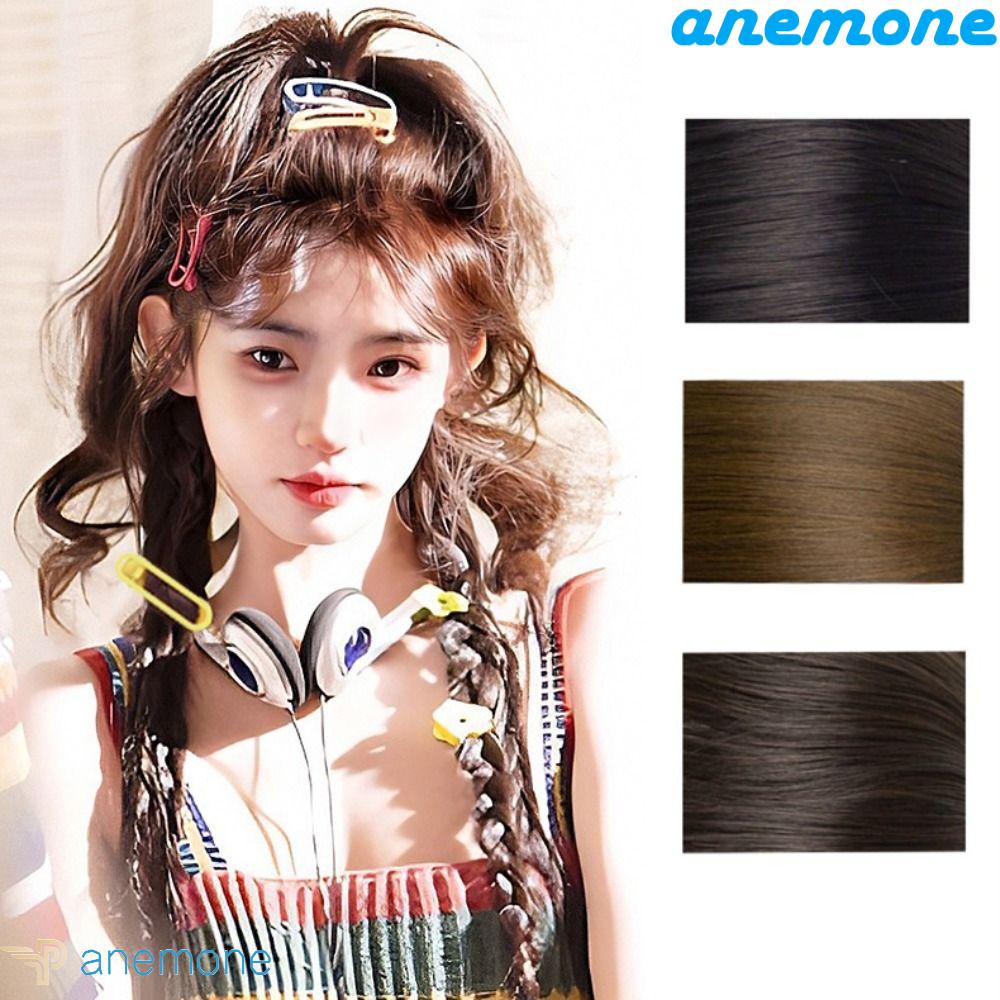 Tóc Giả Kiểu Thắt Bím Bằng Sợi Cao Su Chịu Nhiệt Thực Tết Màu Nâu / Đen Dành Cho Tiệc Tùng