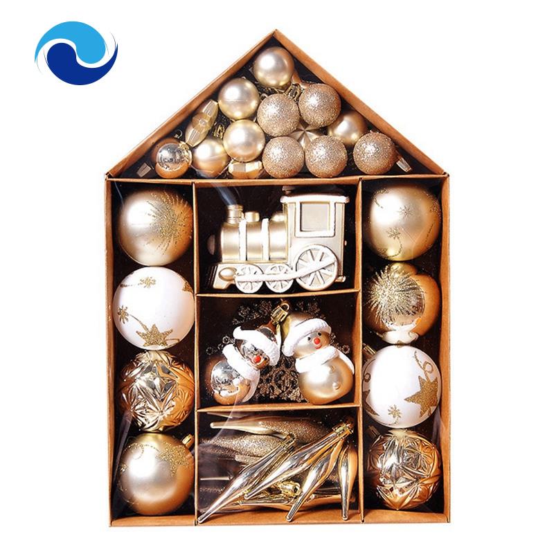 70 Trái Châu Nhựa Mạ Điện Dùng Trang Trí Cây Thông Giáng Sinh