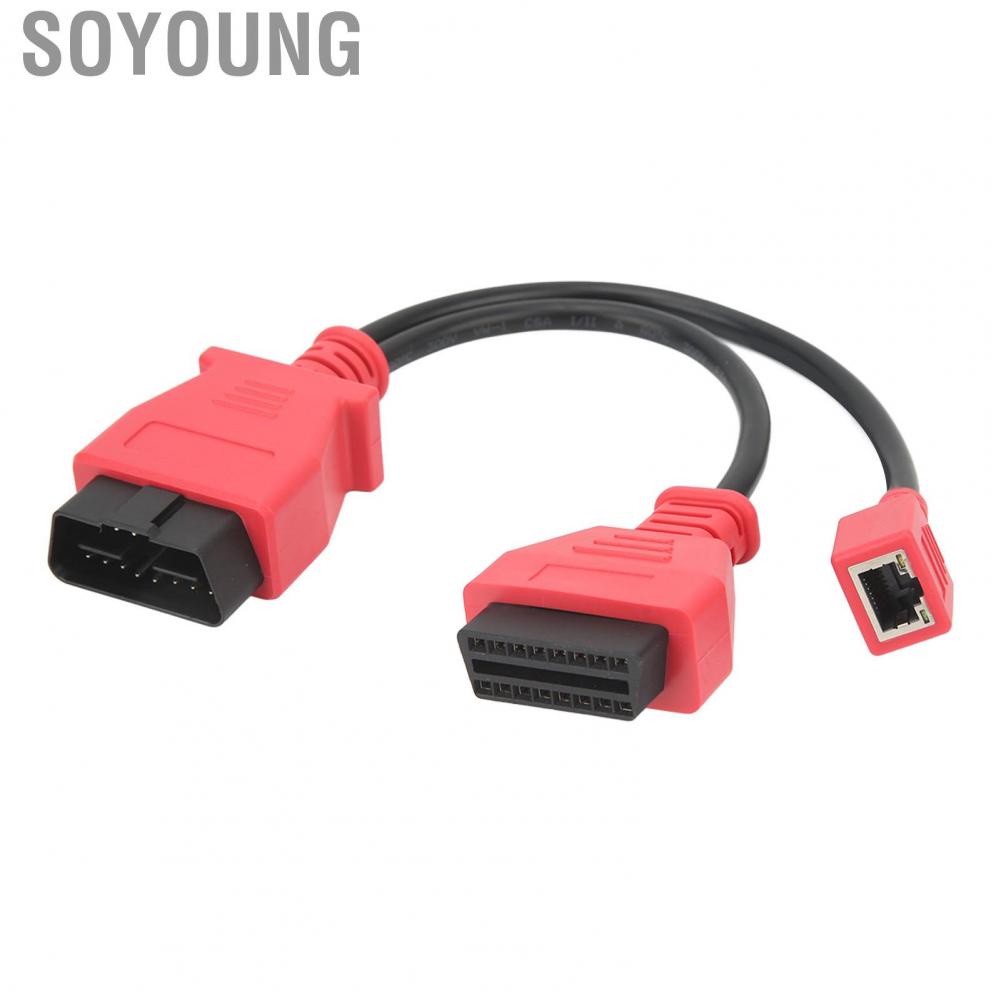 Soyoung Car Diagnostic Cable Ethernet OBD2 Connector Programming Adapter  Aging for Autel MS908 PRO MaxiSys Elite IM608