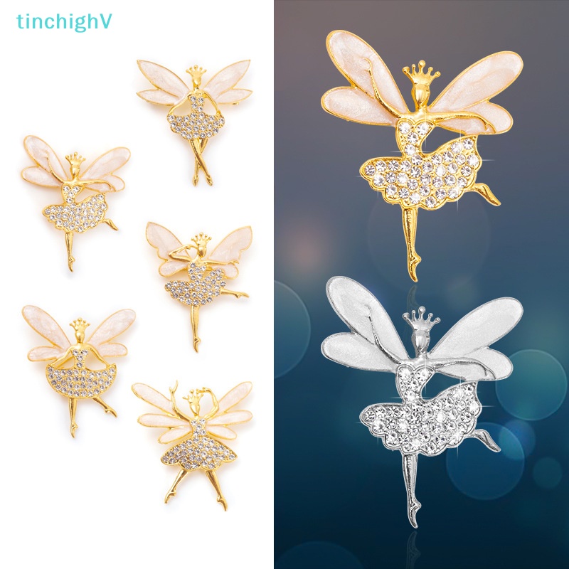 Ghim Cài Áo Hình Cô Gái Múa Ba Lê Đính Đá Sáng Tạo