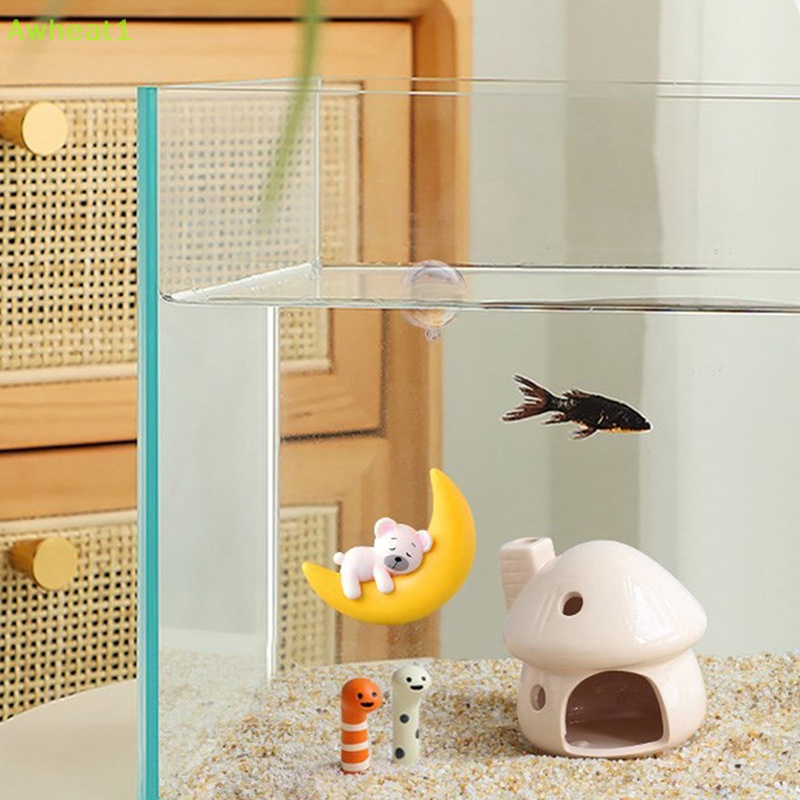 1 Đồ trang trí Động Vật Bằng Nhựa Dễ Thương Dùng Trang Trí Bể Cá