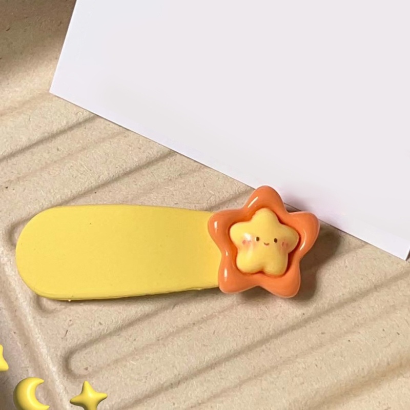 Kẹp Tóc Hình Ngôi Sao Màu Kem Phong Cách Hàn Quốc Dễ Thương Cho Bé Gái