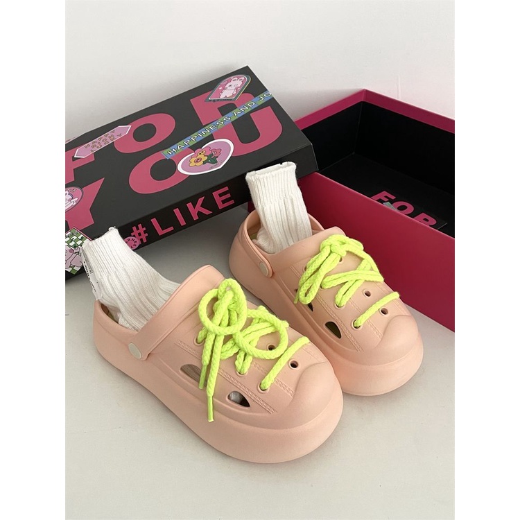 ISAHINI giày sandal nữ crocs dép nữ Dép đi biển 2023NEW 26Z23070105