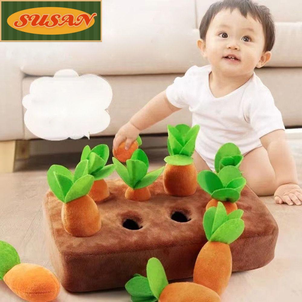 SUSANS Củ Cà Rốt Nhồi Bông Đồ Chơi Cho Bé