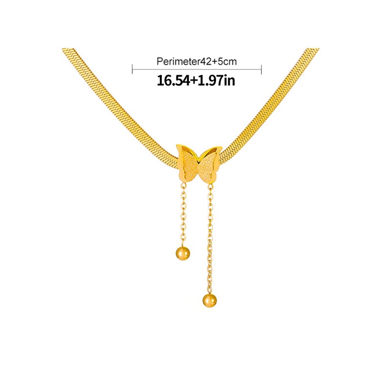 Ygt Vòng Cổ Choker Bằng Thép Không Gỉ Mặt Hình Bướm Phong Cách Bohemia Thời Trang Dành Cho Nữ