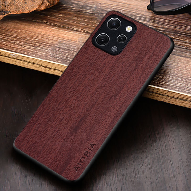 Ốp Bao Da Điện Thoại Họa Tiết Vân Gỗ Cho xiaomi redmi 12 4g 5g xiaomi redmi 12 5g 4g
