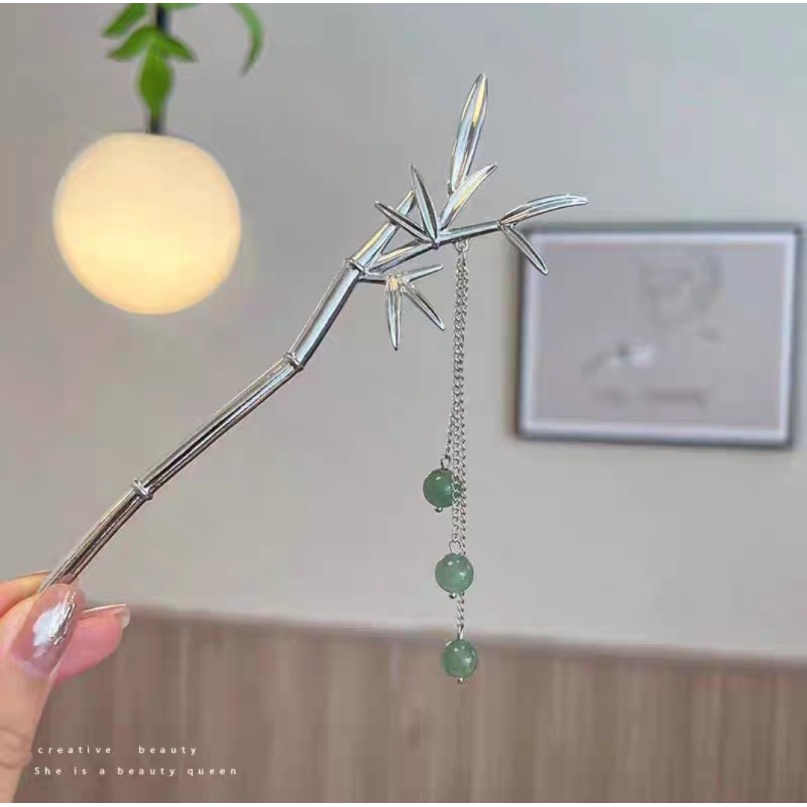 Trâm Cài Tóc Tua Rua Bằng Kim Loại Cao Cấp Phong Cách Trung Hoa Mới