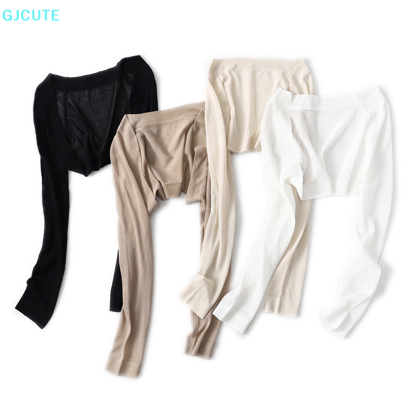 Mfc Áo Cardigan Dệt Kim Tay Dài Màu Trơn Thời Trang Mùa Hè Cho Nữ