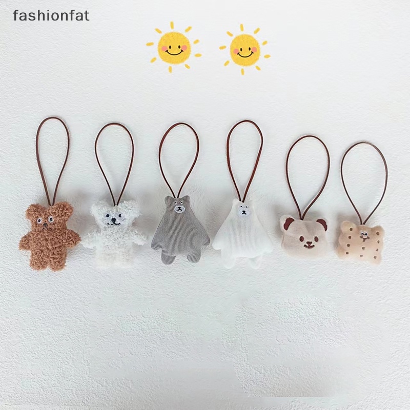 Móc Khóa Hình Gấu Nhồi Bông Mềm Mại Dễ Thương