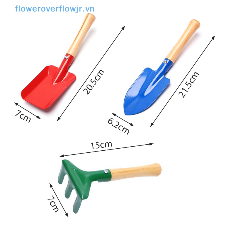 Bộ 3 Xẻng Xúc Cát Vui Nhộn Dành Cho Bé Chơi Ngoài Trời Vào Mùa Hè