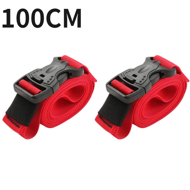 Bộ 2 Dây Đai Nylon Buộc Hành Lý Tái Chế Được Có Khóa Cài Xuống