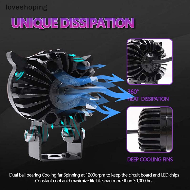 Đèn Pha led Hai Màu Trắng / Vàng Hình Cú Mèo Phong Cách Đường Phố / Xe Đạp / atv / Xe Hơi / Cửa Hàng atv