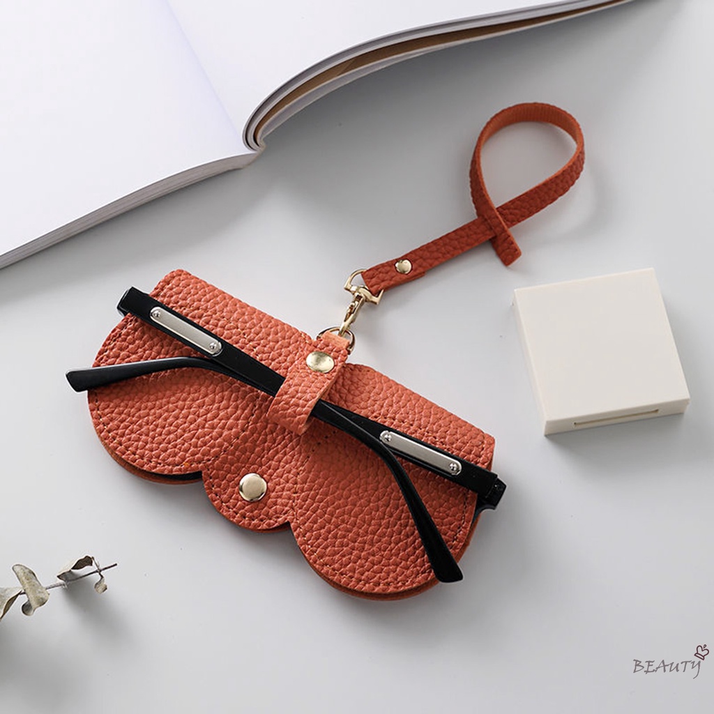 Túi Đựng Mắt Kính Hình Vỏ Sò Mềm Có Dây Treo Giá Đỡ