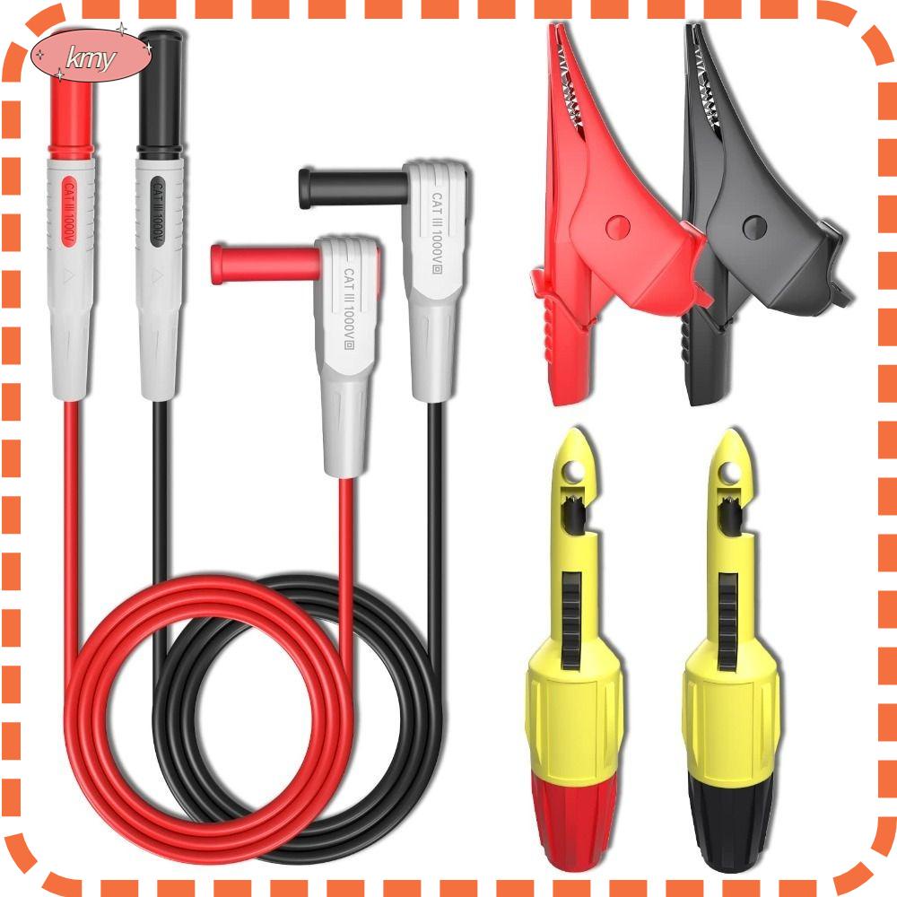 KRNY Set 6 Dây Dò Thử Điện 3.3ft / 1m CAT III 1000V 10A Bằng PVC / PA / Đồng Chống Mài Mòn