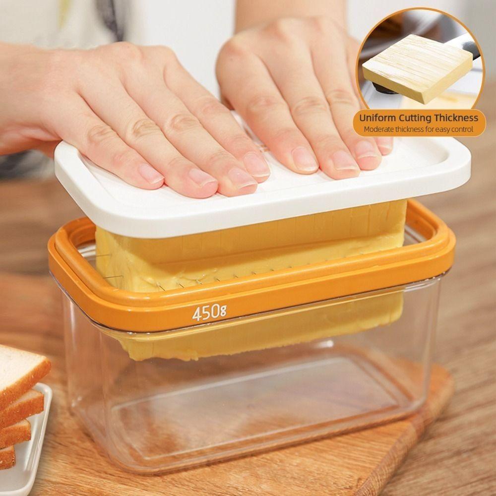 JANE Hộp Đựng Bơ / Phô Mai Bằng Nhựa Thép Không Gỉ Tiện Dụng Cho Nhà Bếp