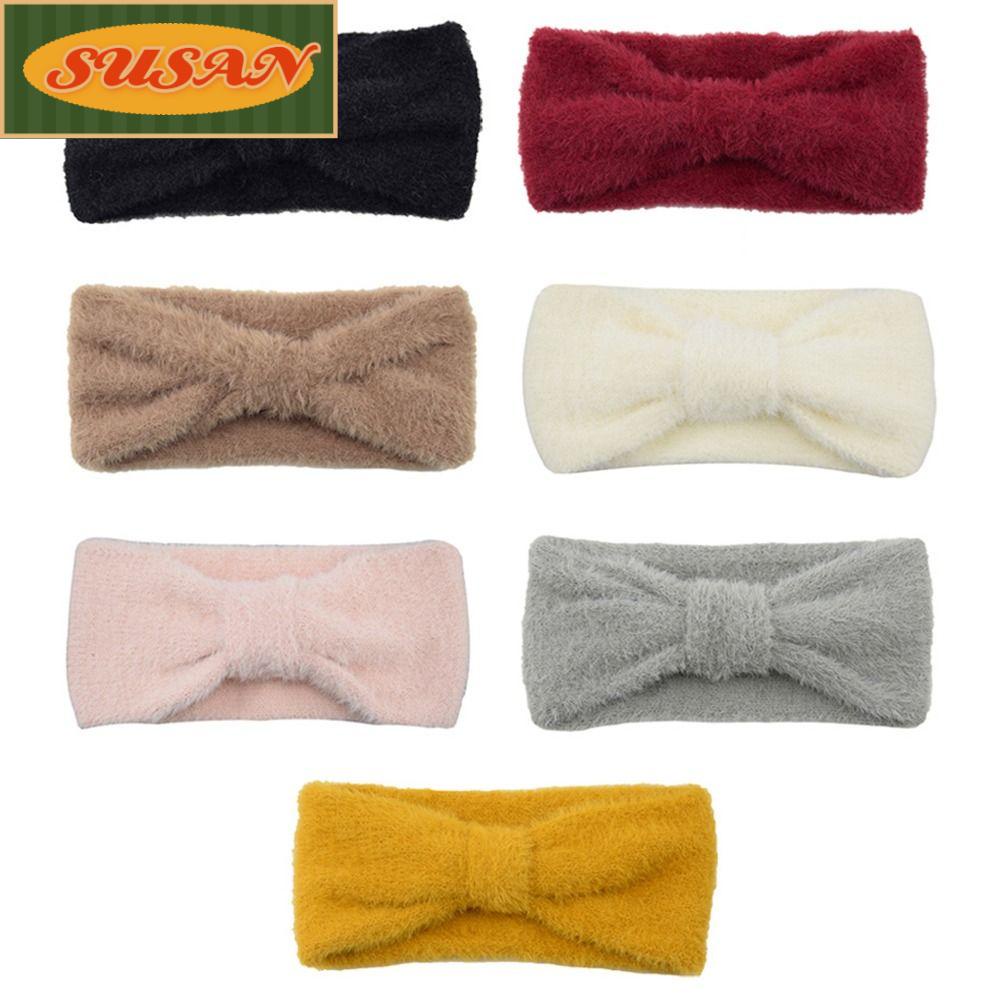 SUSANS Băng Đô Lông Nhung Giữ Ấm Tai Bản Rộng