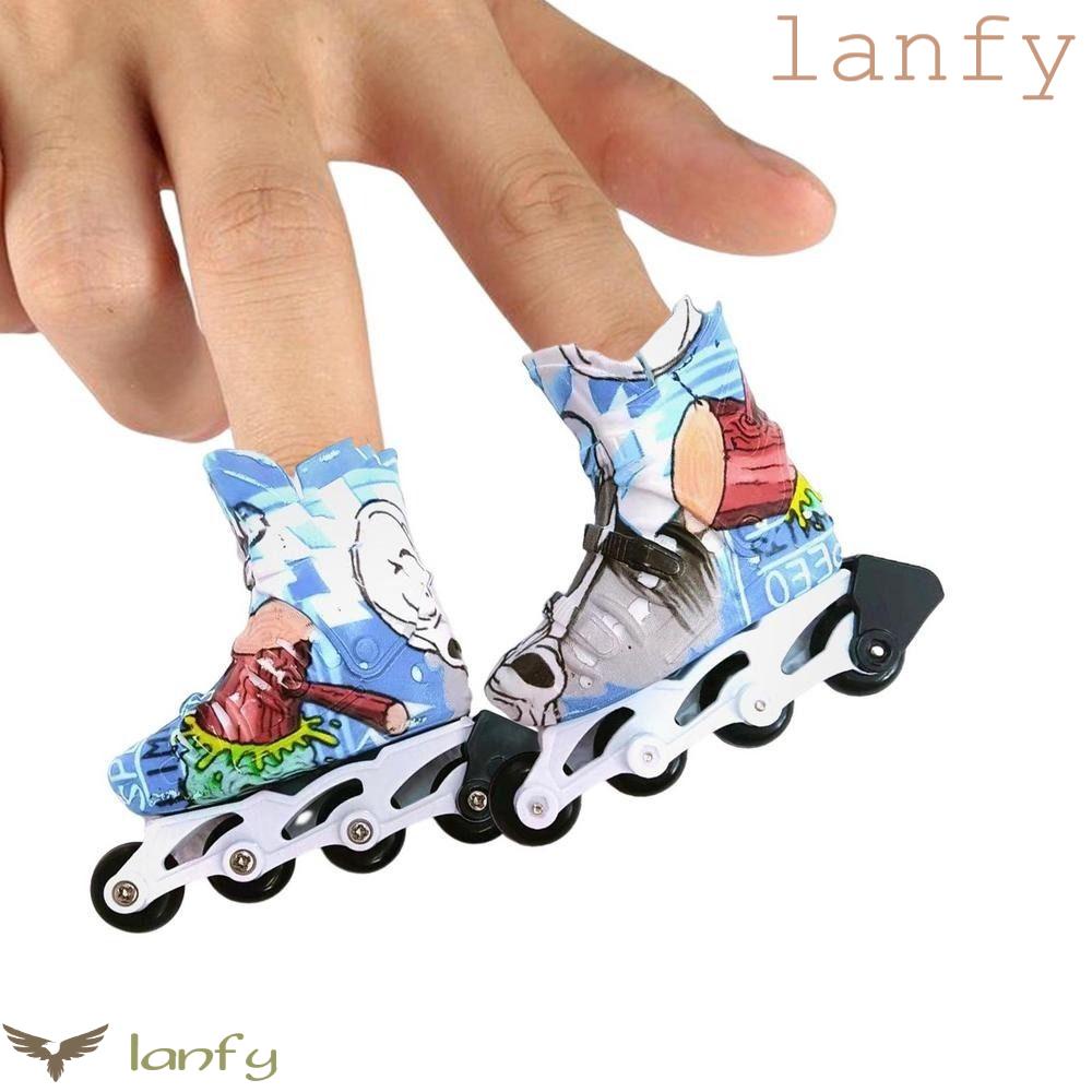 LANFY Đồ Chơi Giày Trượt Băng Mini Cho Bé Gái