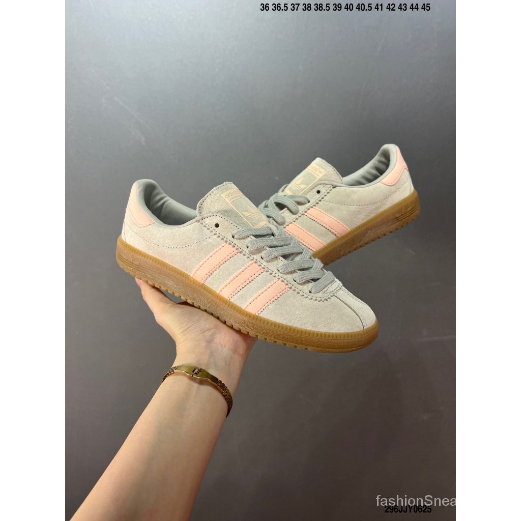 Three - Giày sneakers Bermuda Cỏ Đơn Màu Xám Nhạt Phong Cách retro