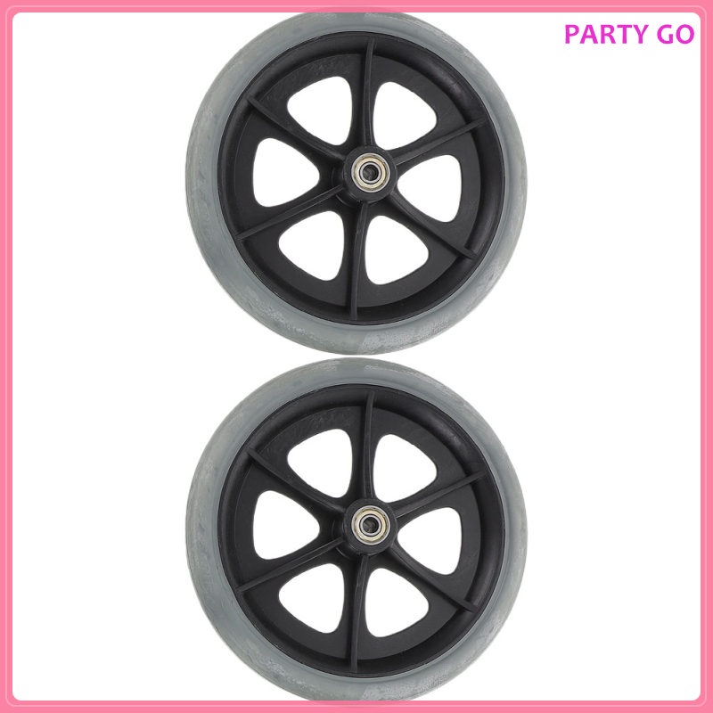 Bộ 2 Bánh Xe Cao Su Thay Thế Cho Xe Lăn