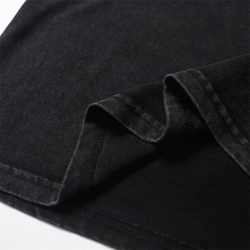 Chr-come88he-arts- Nước Rửa Màu Thời Trang Chất Lượng Cao Xu Hướng Công Nghiệp Hạng Nặng Áo Thun Cao Su Nhập Khẩu Tay Ngắn In Họa Tiết Độc Đáo