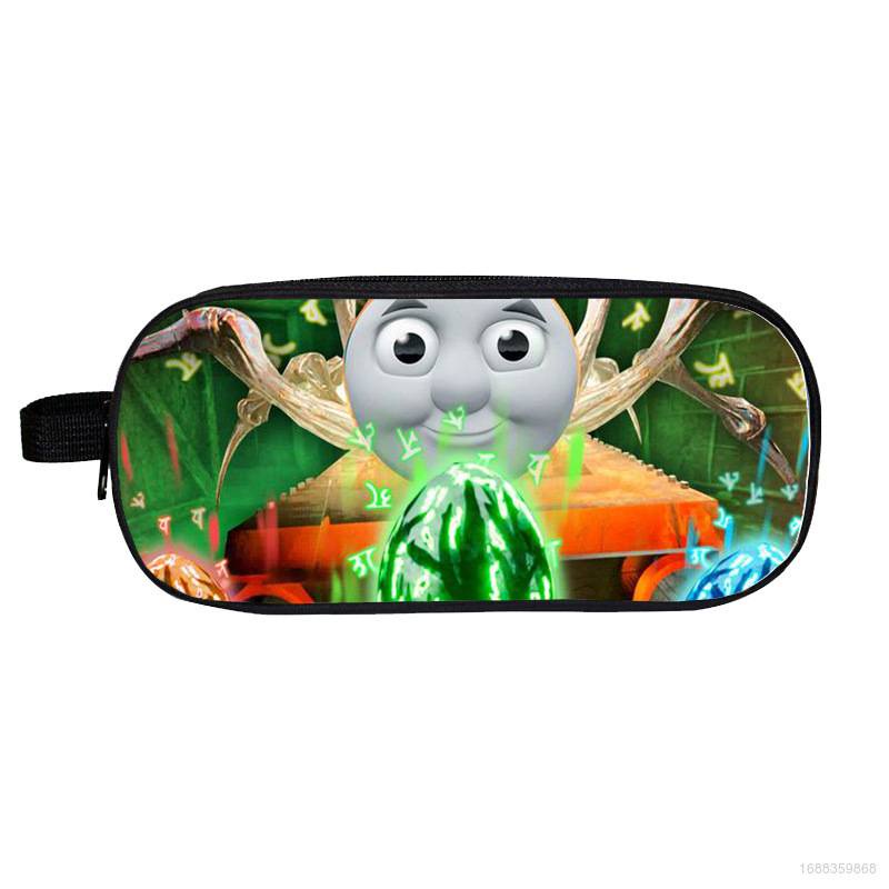 Túi Đựng Bút Họa Tiết Anime YB3 Choo-Choo Charles Có Khóa Kéo Sức Chứa Lớn