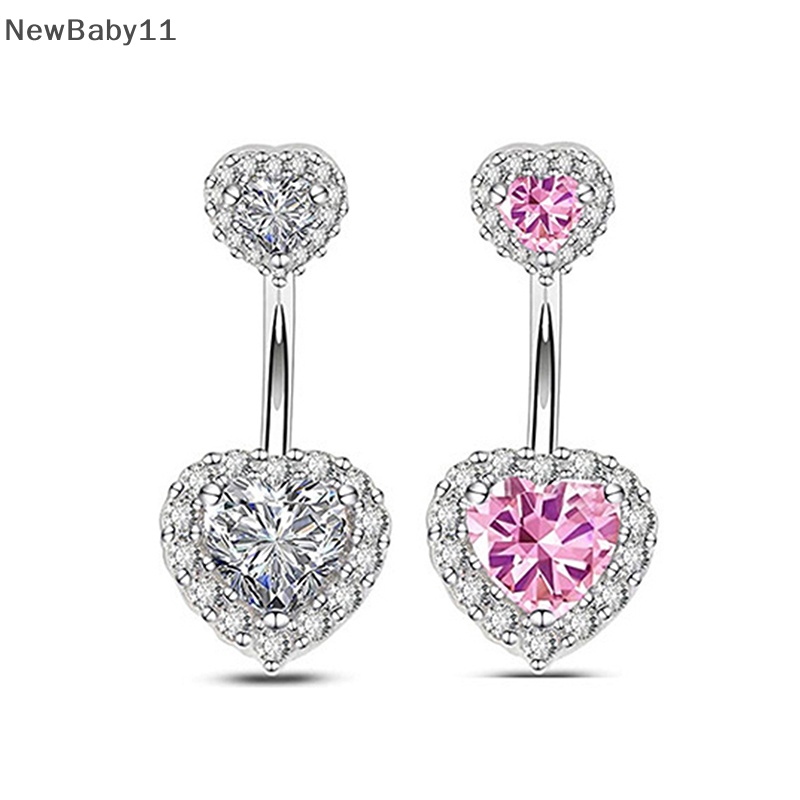 Khuyên Rốn Bằng Thép Không Gỉ Hình Trái Tim Thời Trang Đi Biển Cho Nữ