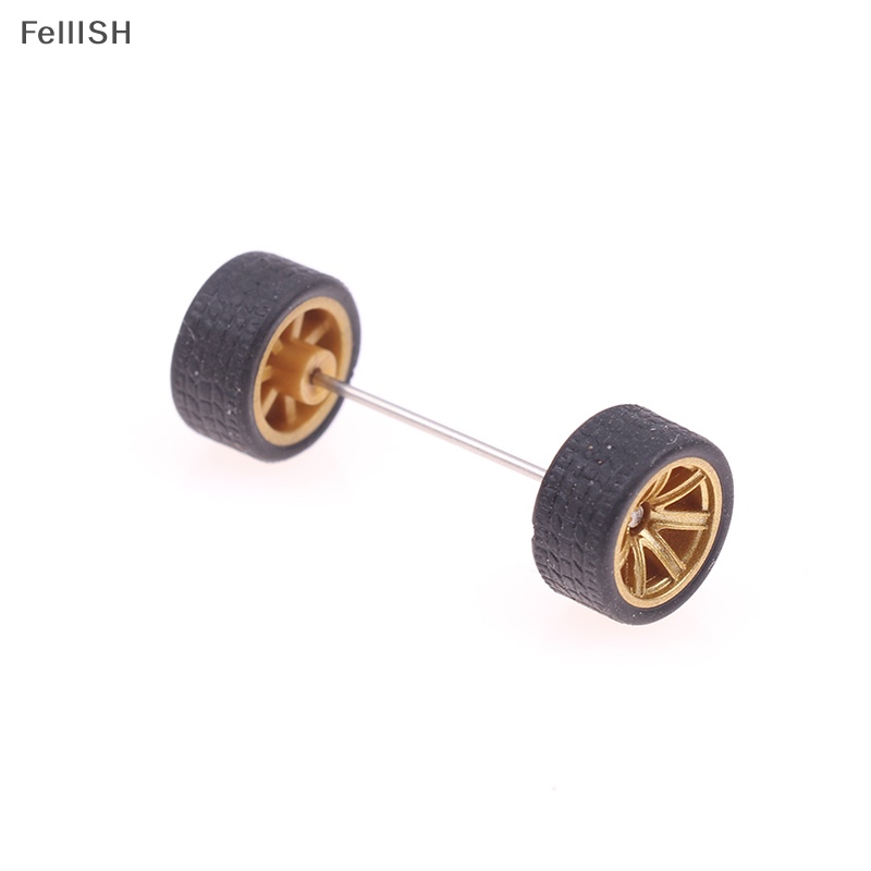 Bộ 4 Bánh Xe Cao Su Tỉ Lệ 1: 64 Dành Cho Mô Hình Xe Hơi 439br