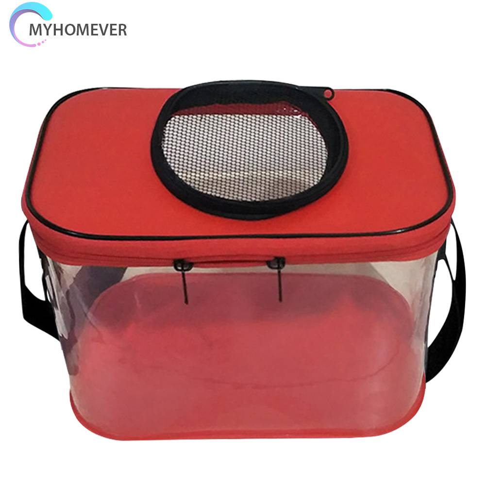 Xô Đựng Cá Bằng EVA Trong Suốt Thoáng Khí Có Thể Gấp Gọn Tiện Dụng