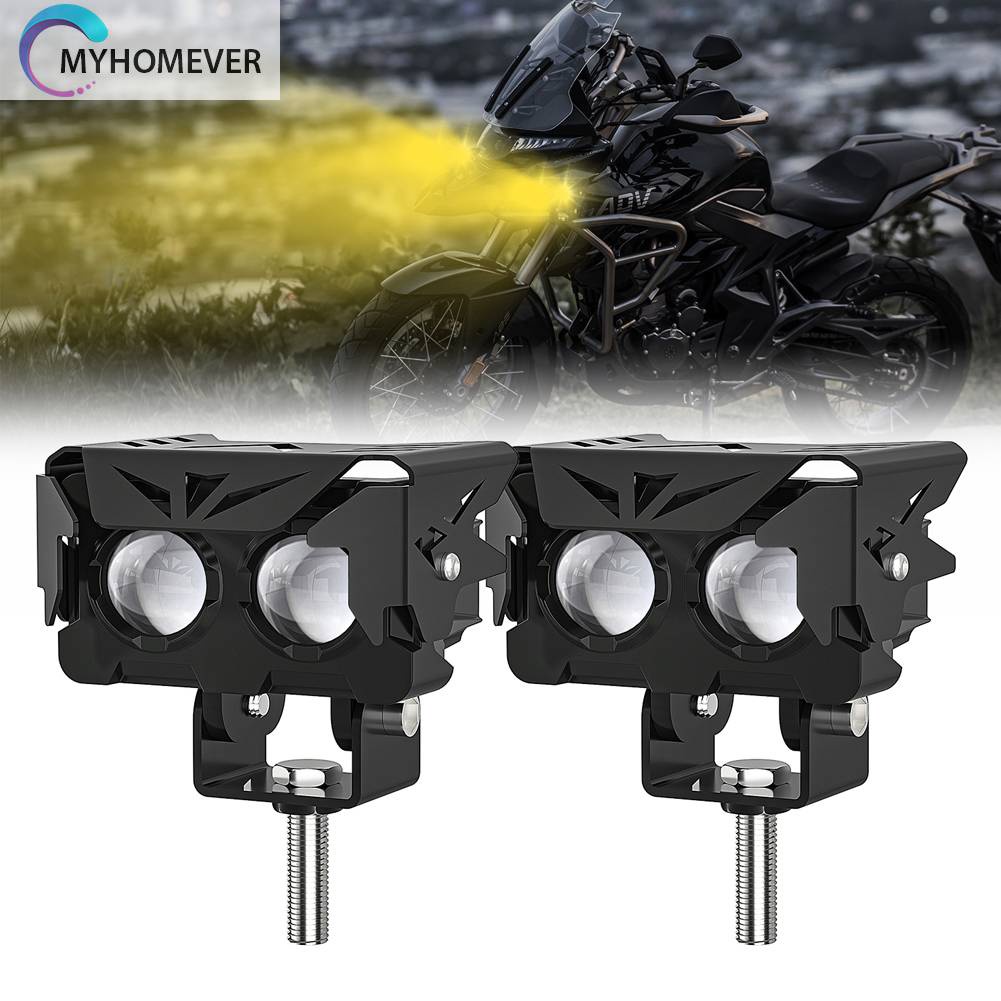 Set 2 Đèn LED Sương Mù Siêu Sáng Dành Cho Xe Mô Tô Jeep 4x4