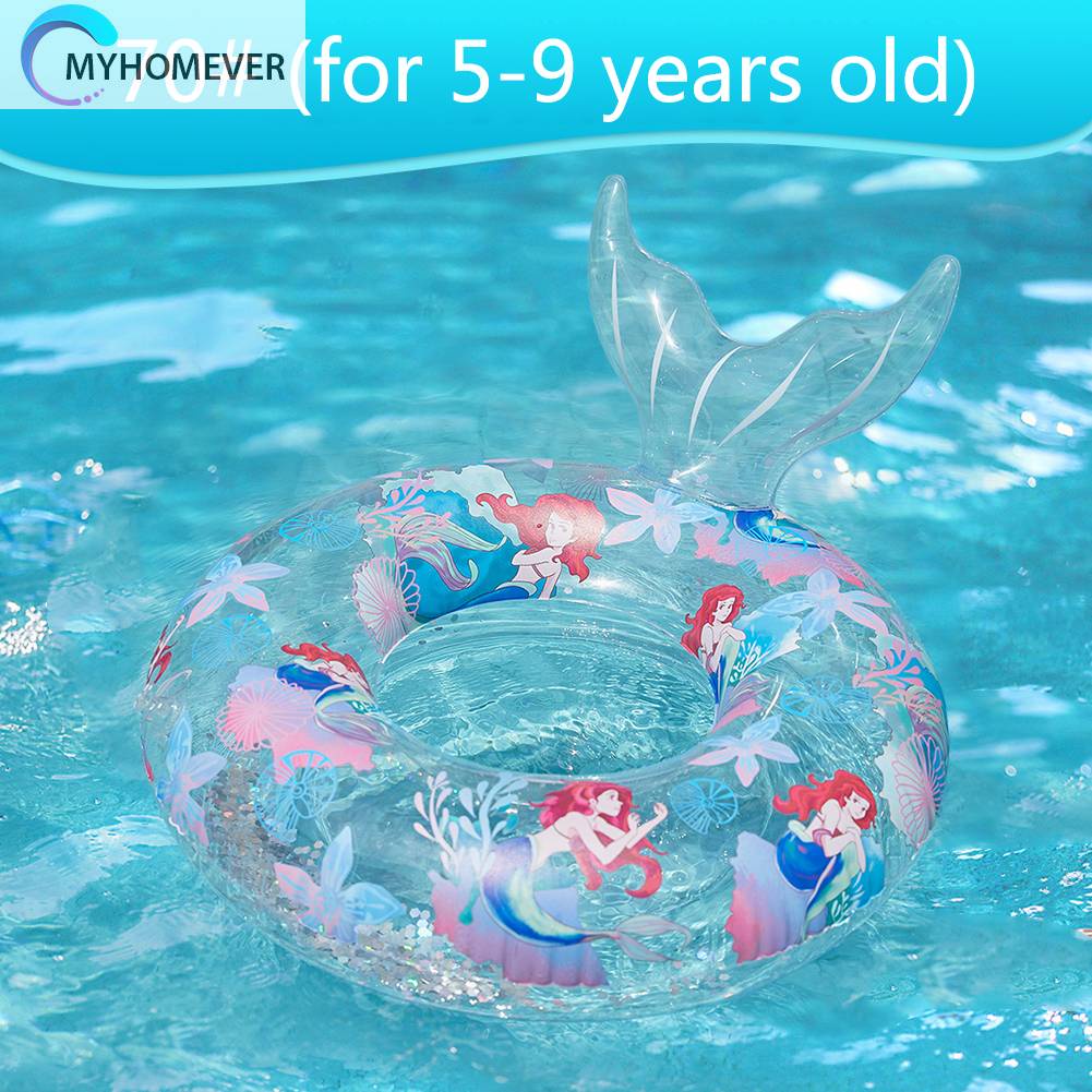 Phao Cứu Sinh PVC Đính Kim Sa Lấp Lánh Di Động Tiện Dụng Cho Bé