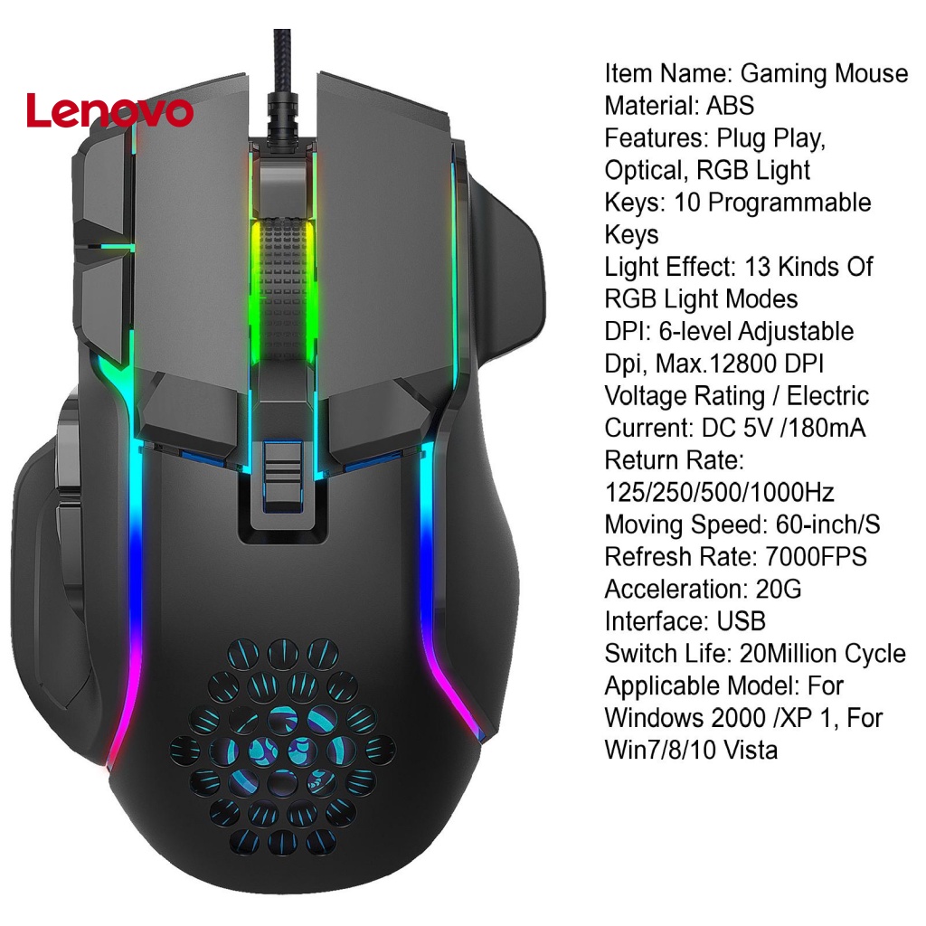 Chuột Quang Chơi Game Có Dây 10 Nút Bấm Họa Tiết Hoa Hướng Dương Chuột Chơi Game Giao Diện USB 12800DPI 12800DPI