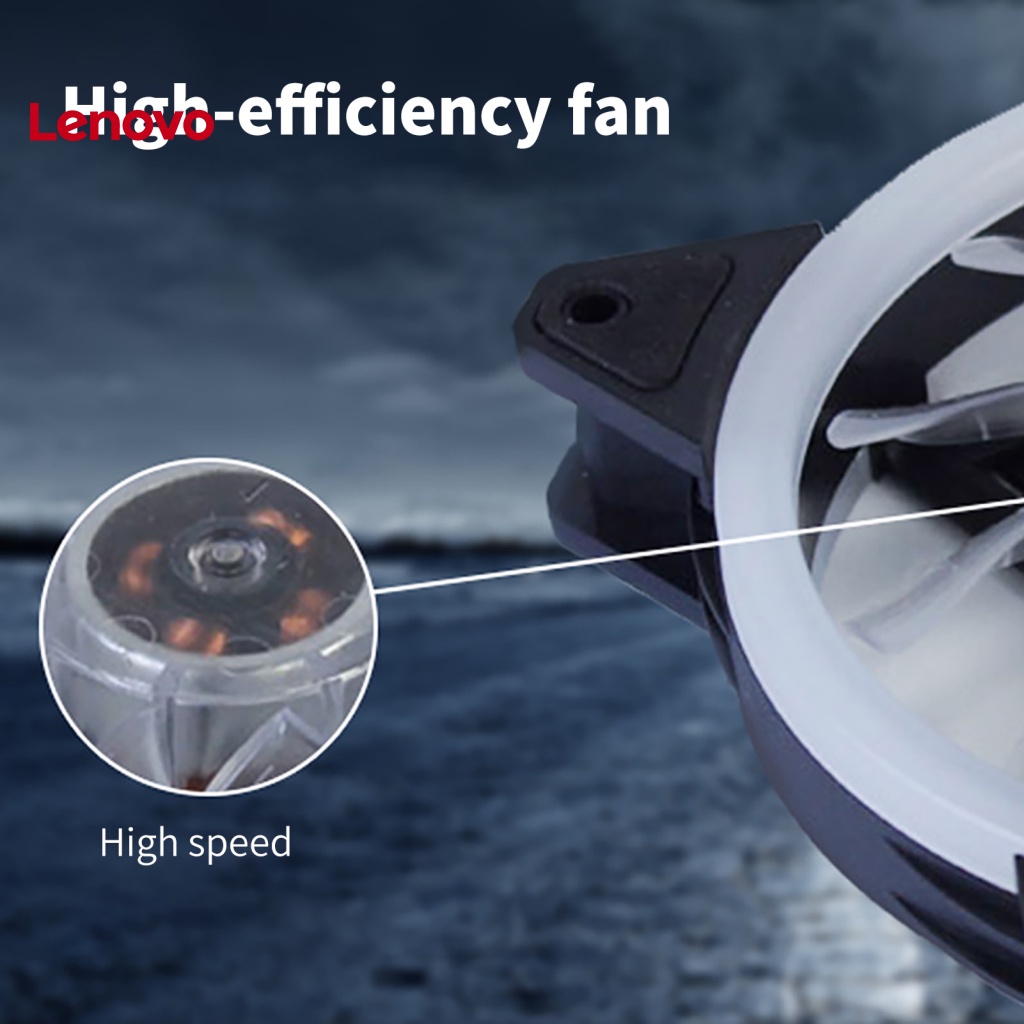 Quạt Làm Mát Hình Hoa Hướng Dương Tích Hợp Đèn RGB 12cm Không Ồn Tiện Dụng Cho