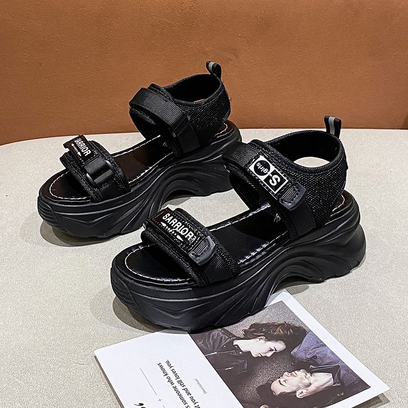 Xăng đan Thể Thao Đế Dày Quai Ruy Băng Mới Dành Cho Nữ