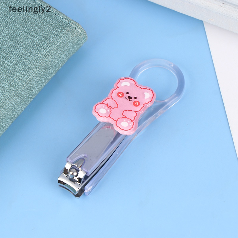 [Hàng Có Sẵn] Kềm Cắt Móng Tay Móng Chân Trong Suốt Không In Họa Tiết Hoạt Hình Dễ Thương (F)