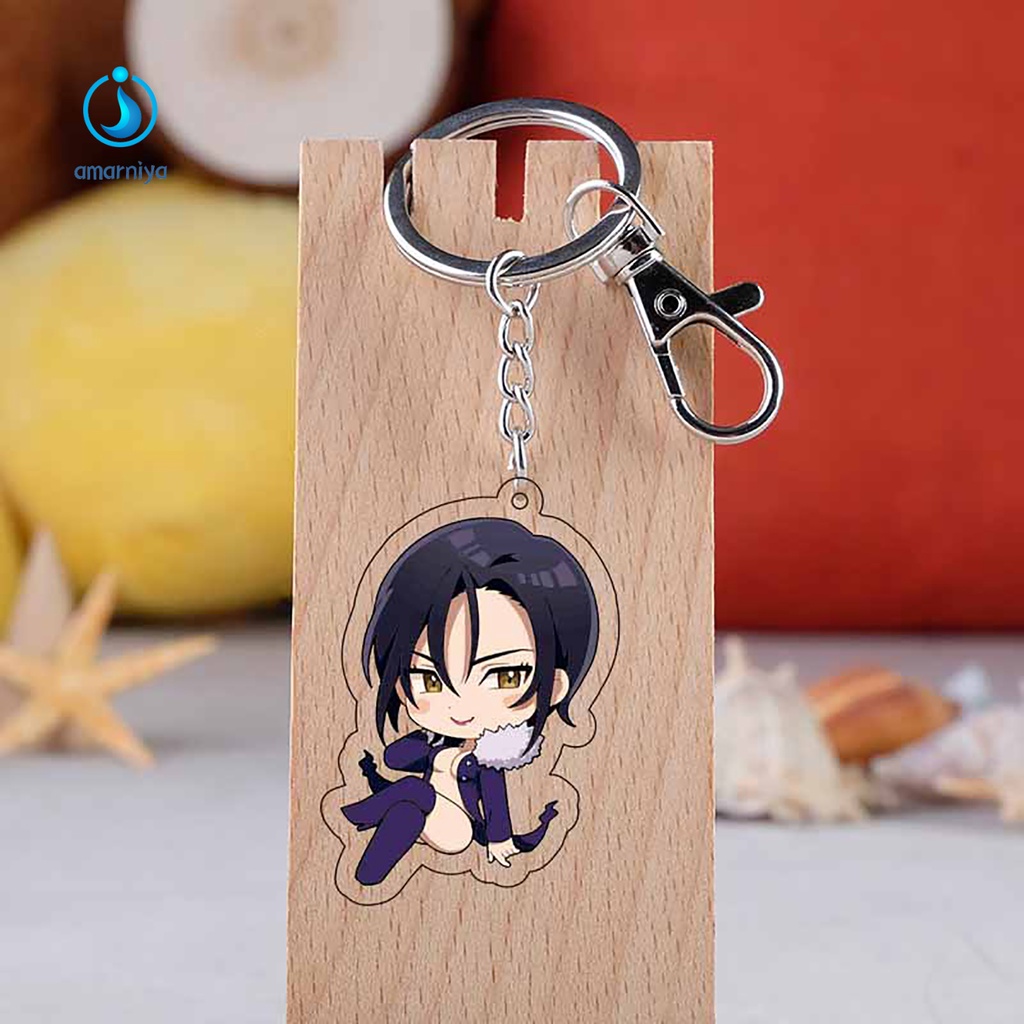 (Shop Amart) Móc Chìa Khóa Hình Anime Hai Mặt Bằng Nhựa Acrylic