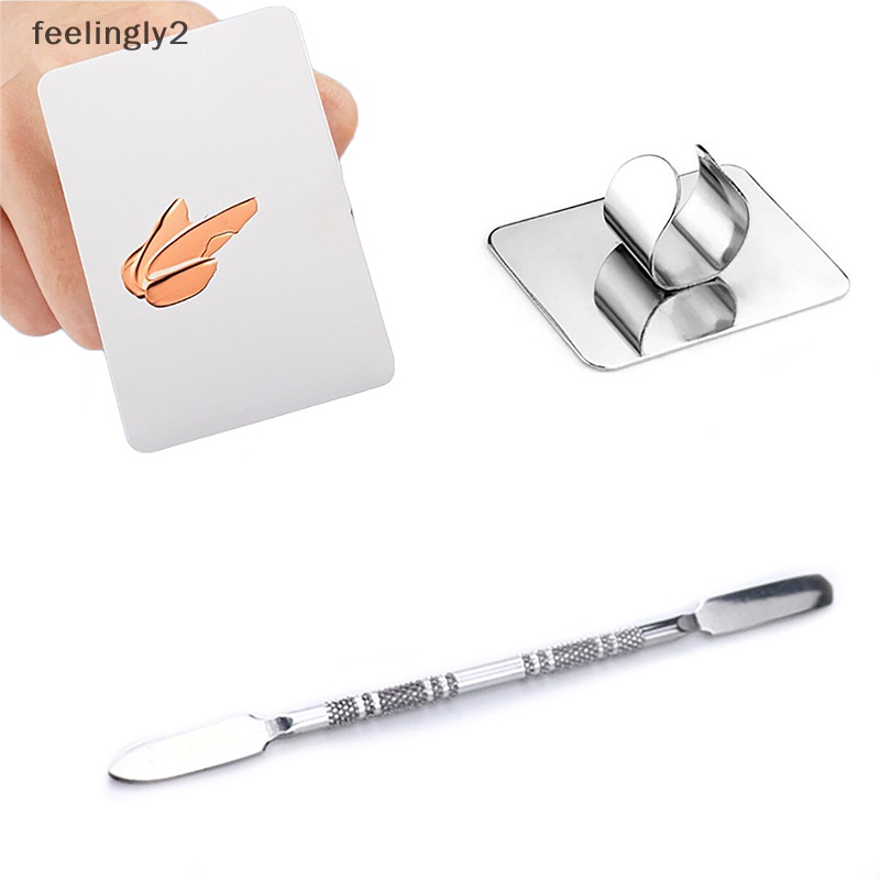 Bảng Trộn Màu Trang Điểm Móng Tay Bằng Thép Không Gỉ