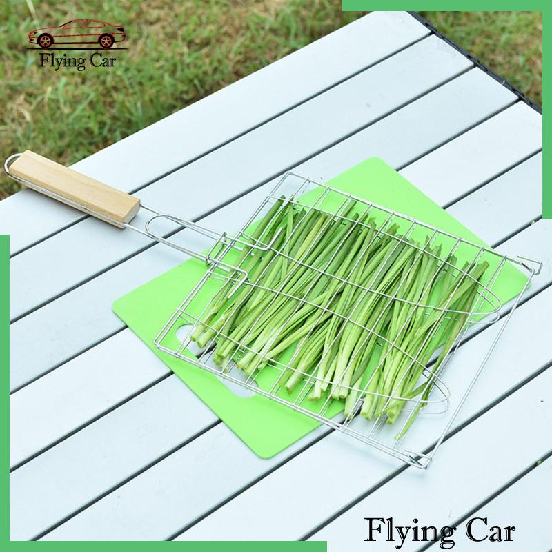 Giỏ Nướng Cá Bằng Kim Loại Có Tay Cầm Tiện Dụng Khi Đi Dã Ngoại