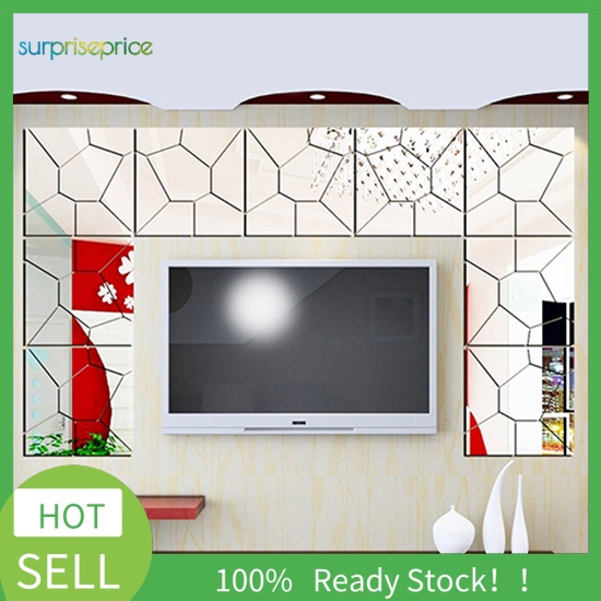 Sticker Dán Tường Họa Tiết 3D Hiệu Ứng Gương Dùng Trong Trang Trí Nhà