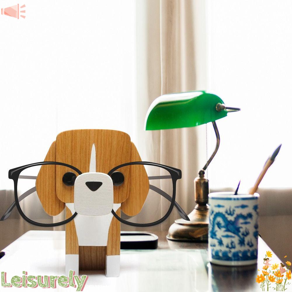 LEILY Giá Đỡ Trưng Bày Mắt Kính Bằng Gỗ Thiết Kế Hình Động Vật