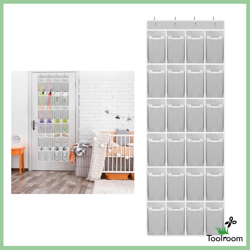 Túi Đựng Giày 24 Ngăn Với 4 Móc Treo Tiện Dụng Cho Phòng Ngủ