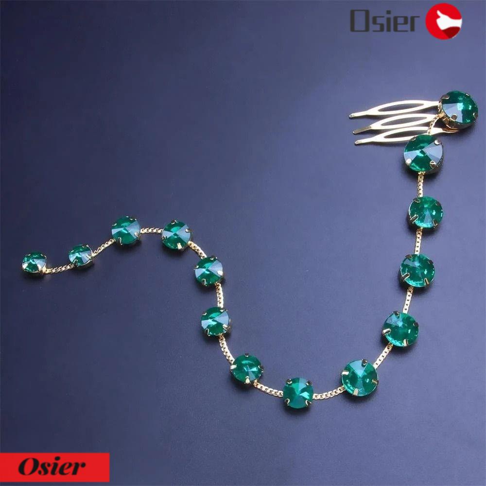 OSIER1 Lược Cài Tóc Đính Đá Nhiều Màu Sắc Cho Nữ